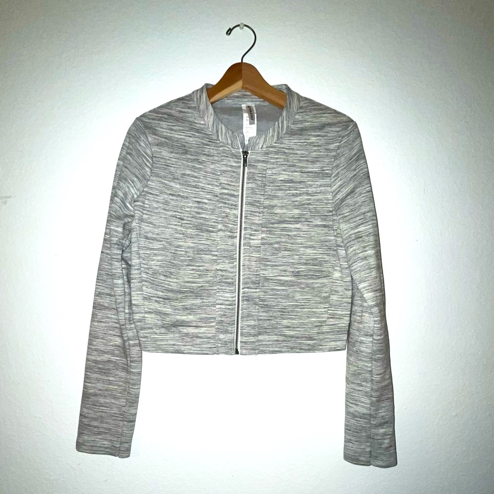 Fabletics Grey Long Sleeve Athletic Top